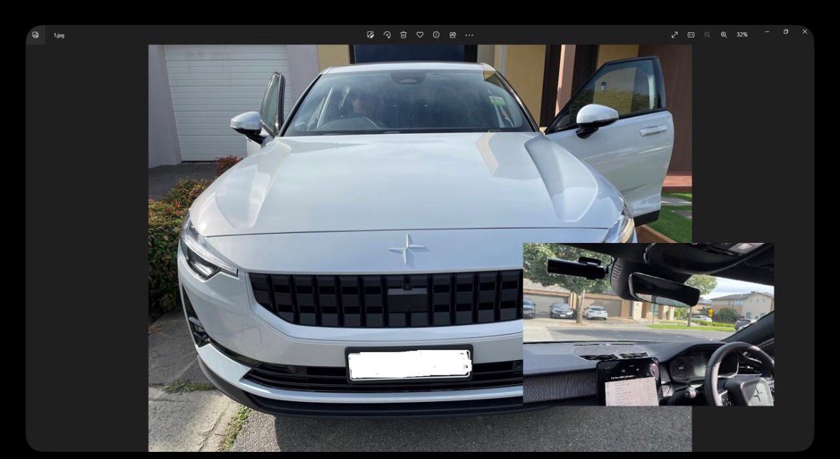 Dashcam and spoiler installation