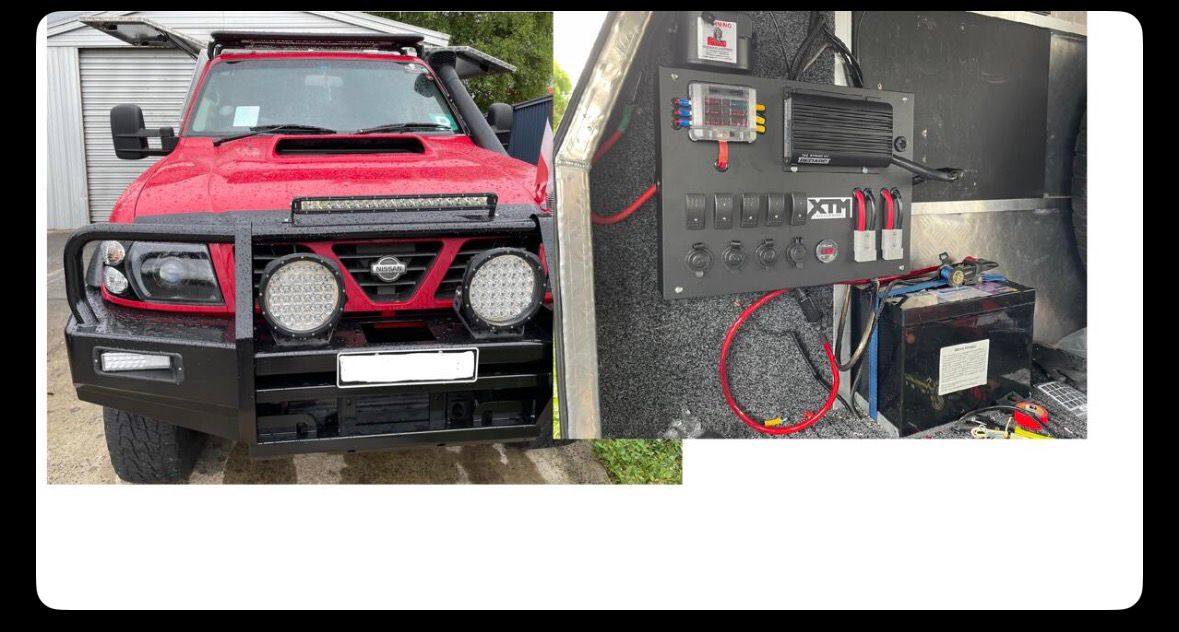 Light bar and dual battery installation